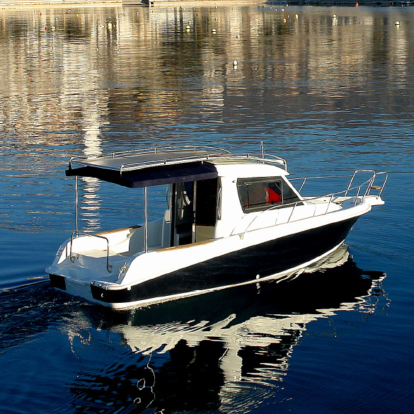 Elektro-Bootsantrieb aus einer Hand